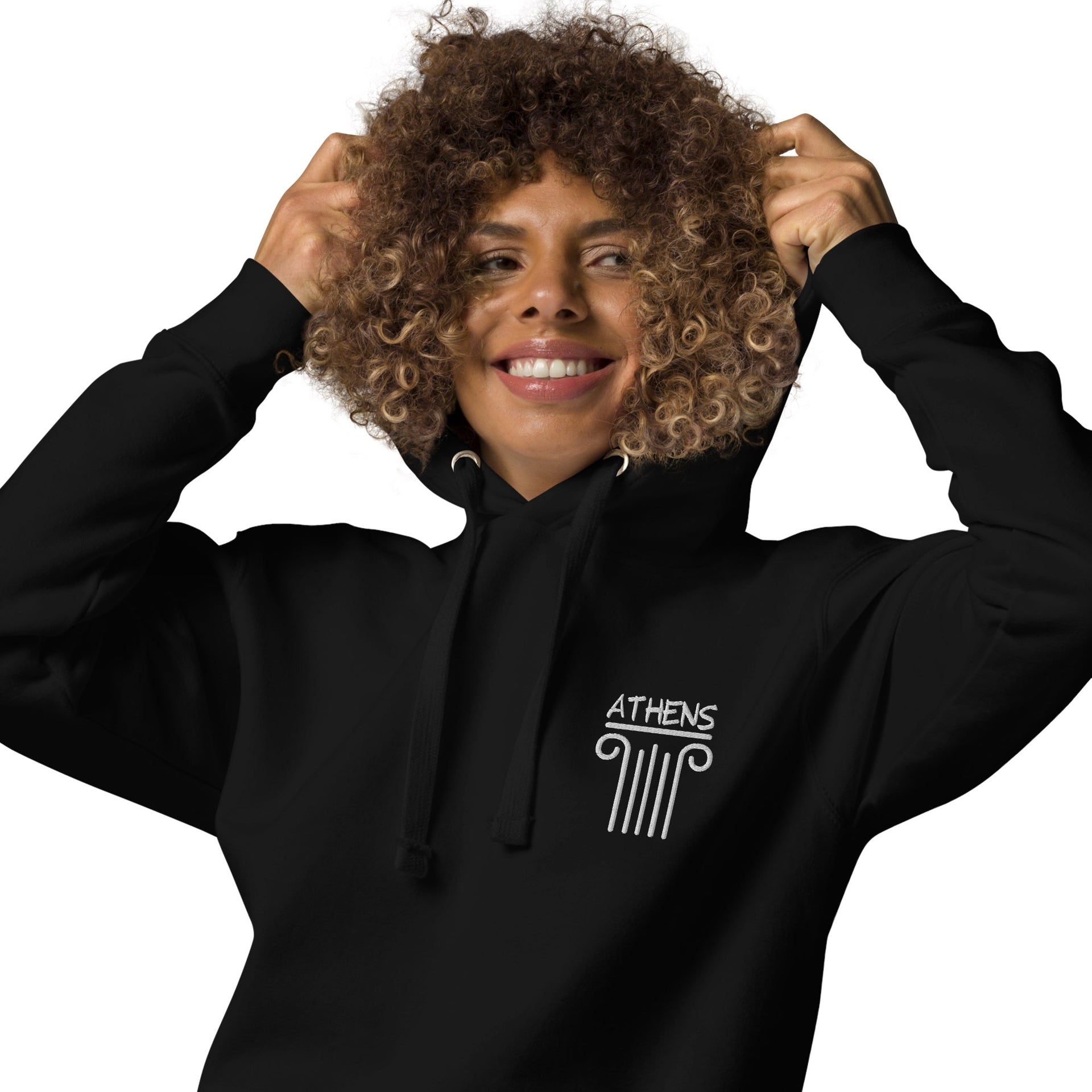 Athens Column Greek Premium Hoodie