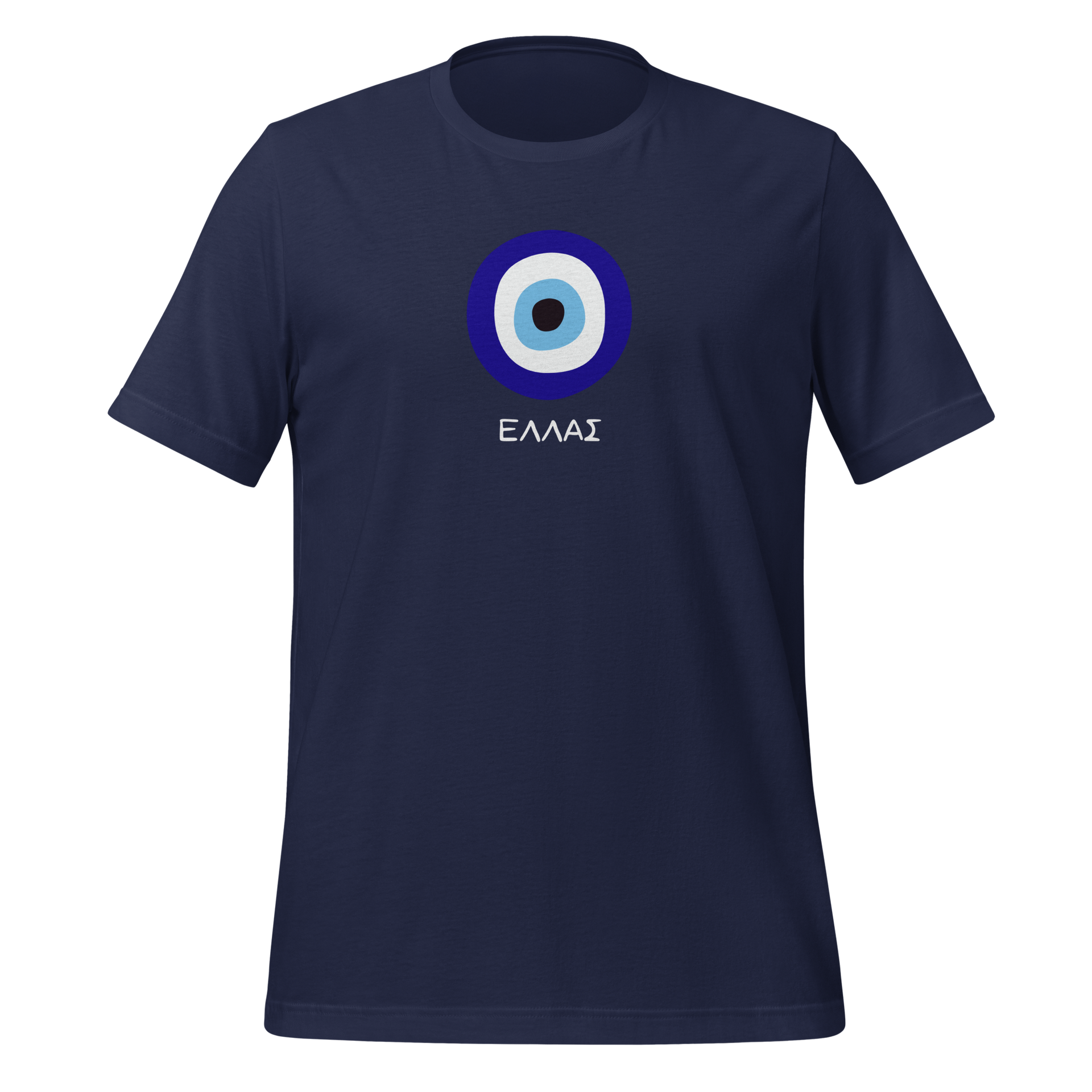 Ellas Greece Evil Eye Mati Premium Unisex T-shirt navy