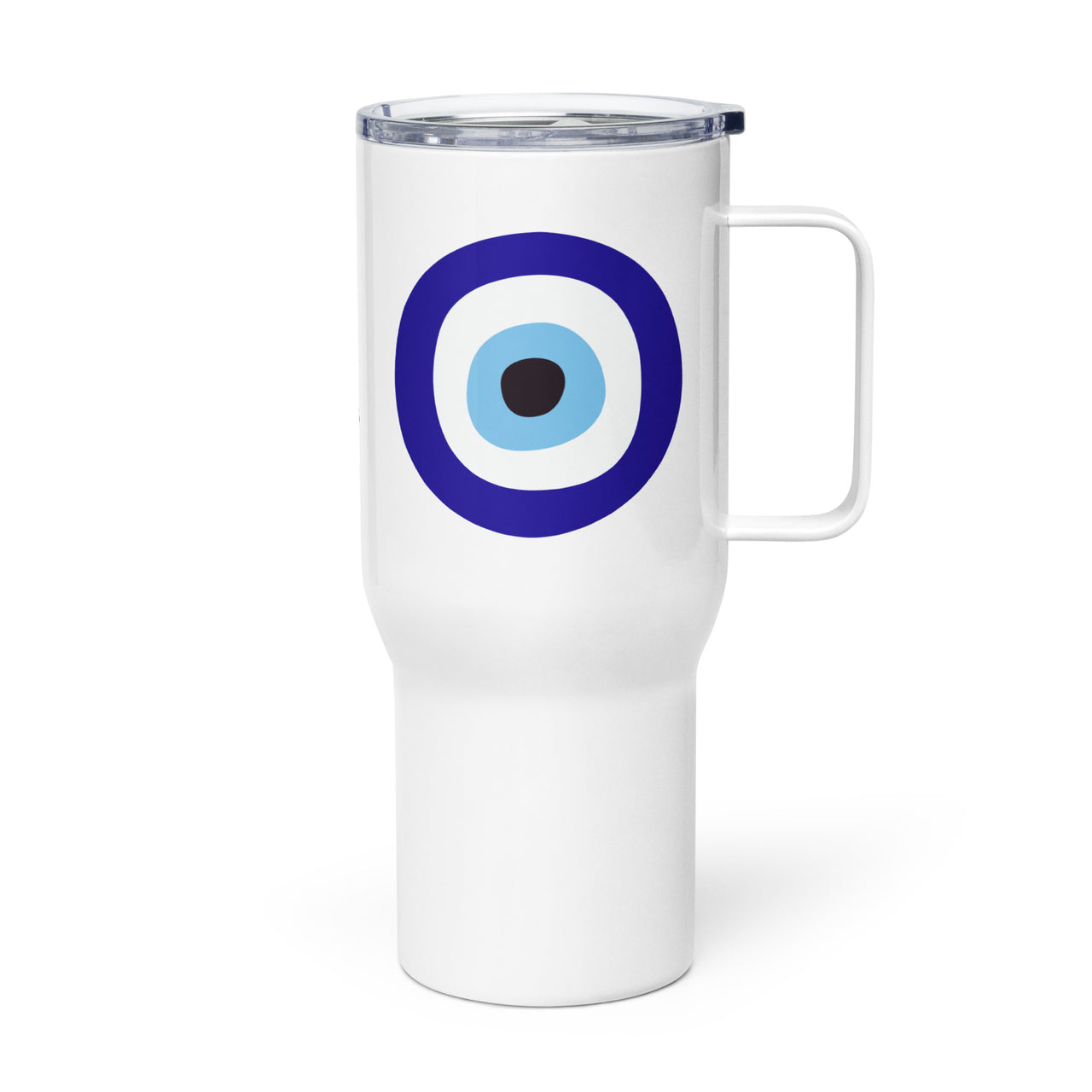 Evil Eye Mati Stainless Steel Travel Mug Greek Coffee