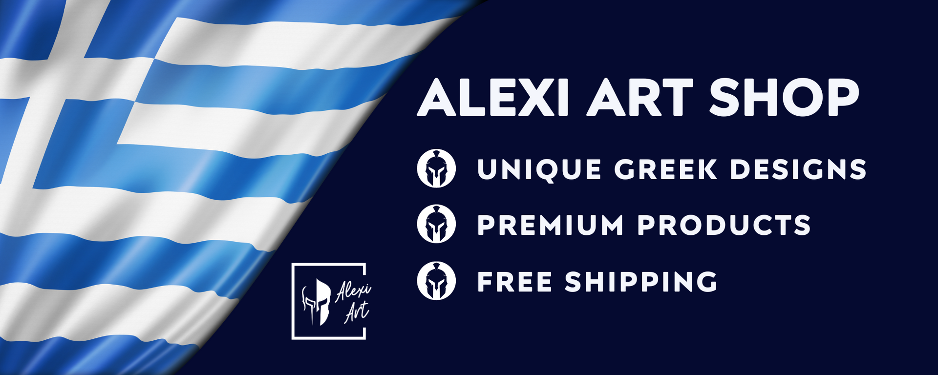 Greek Gifts Alexi Art Shop banner final