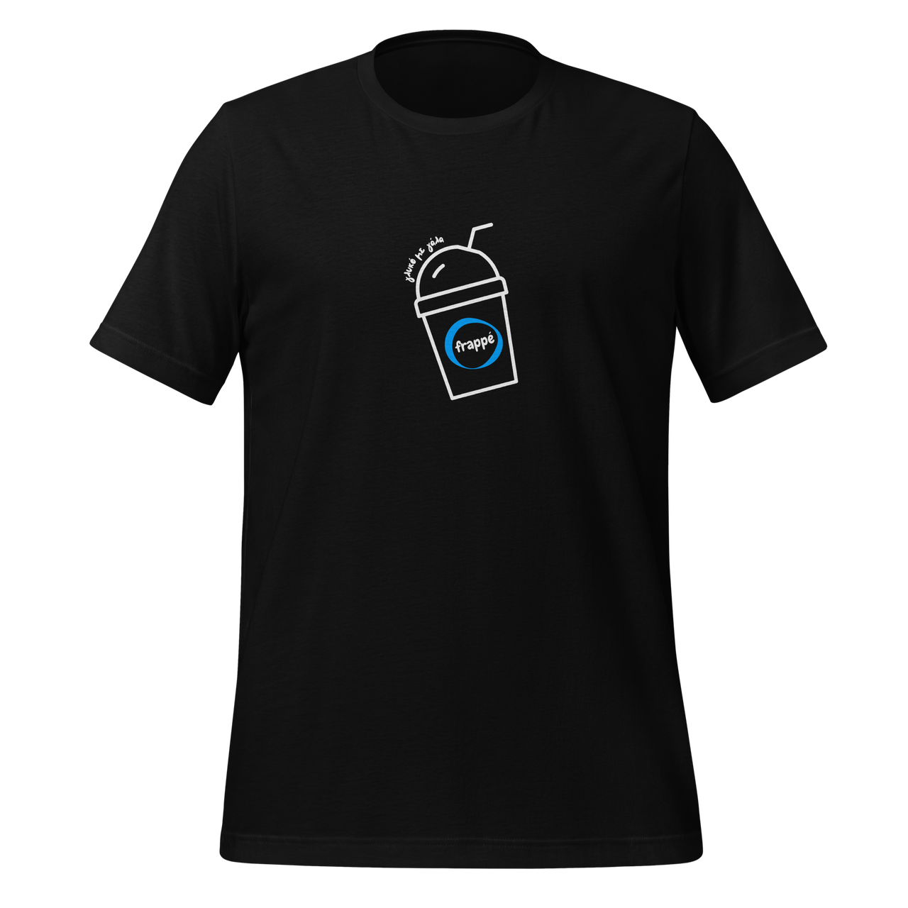 Greek Frappe Sweet with Milk Premium Unisex T-shirt black