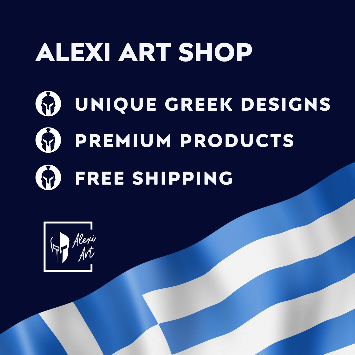 Greek Gifts Alexi Art Shop banner mobile