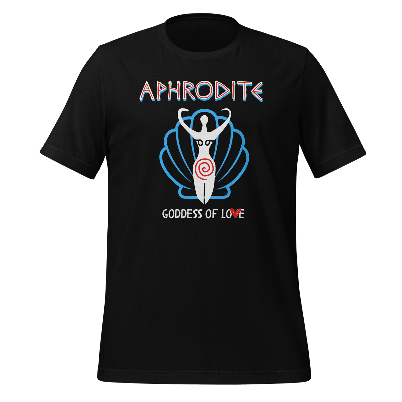 Greek Gods Aphrodite Goddess of Love Premium Unisex T-shirt black