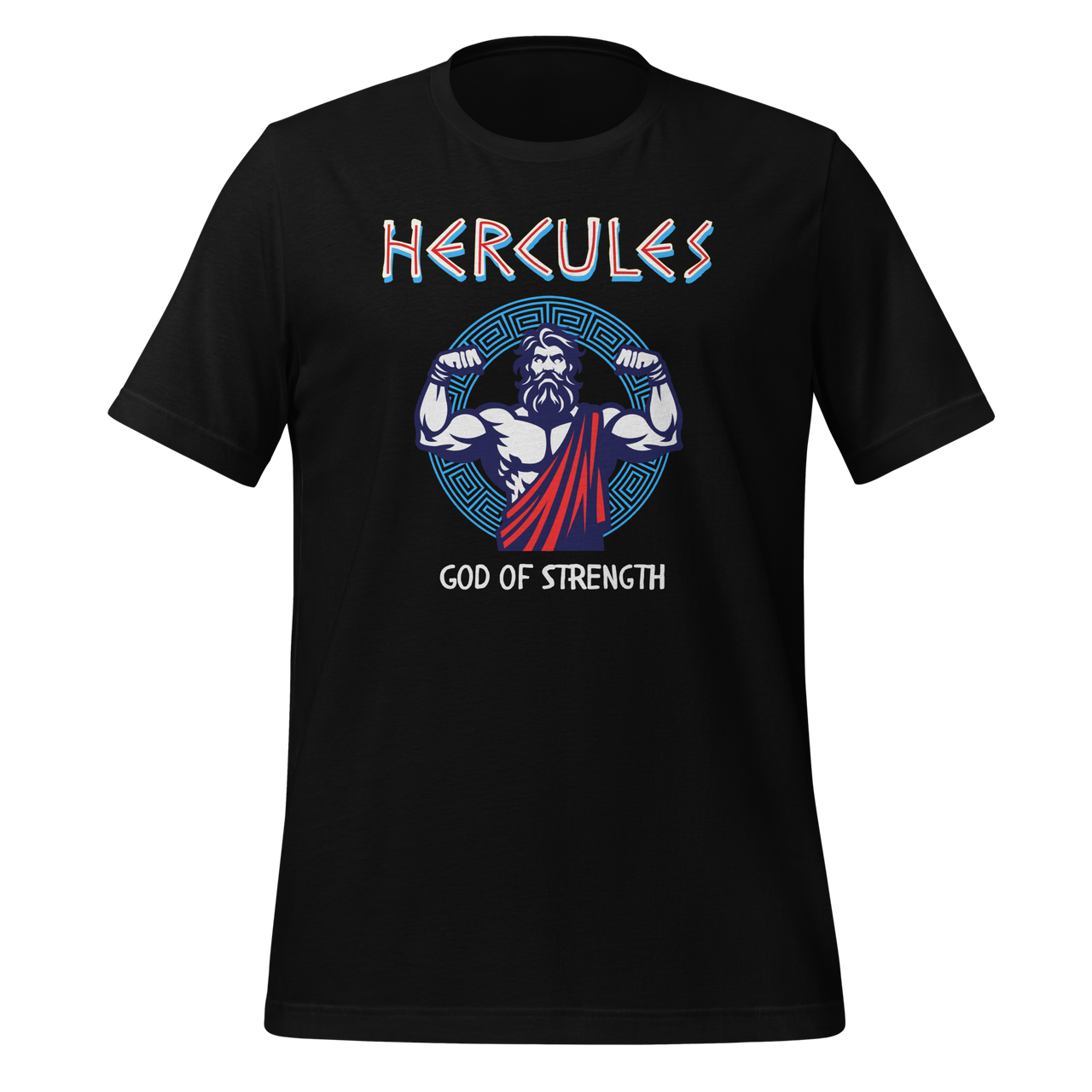 Greek Gods Hercules God of Strength Premium Unisex T-shirt black