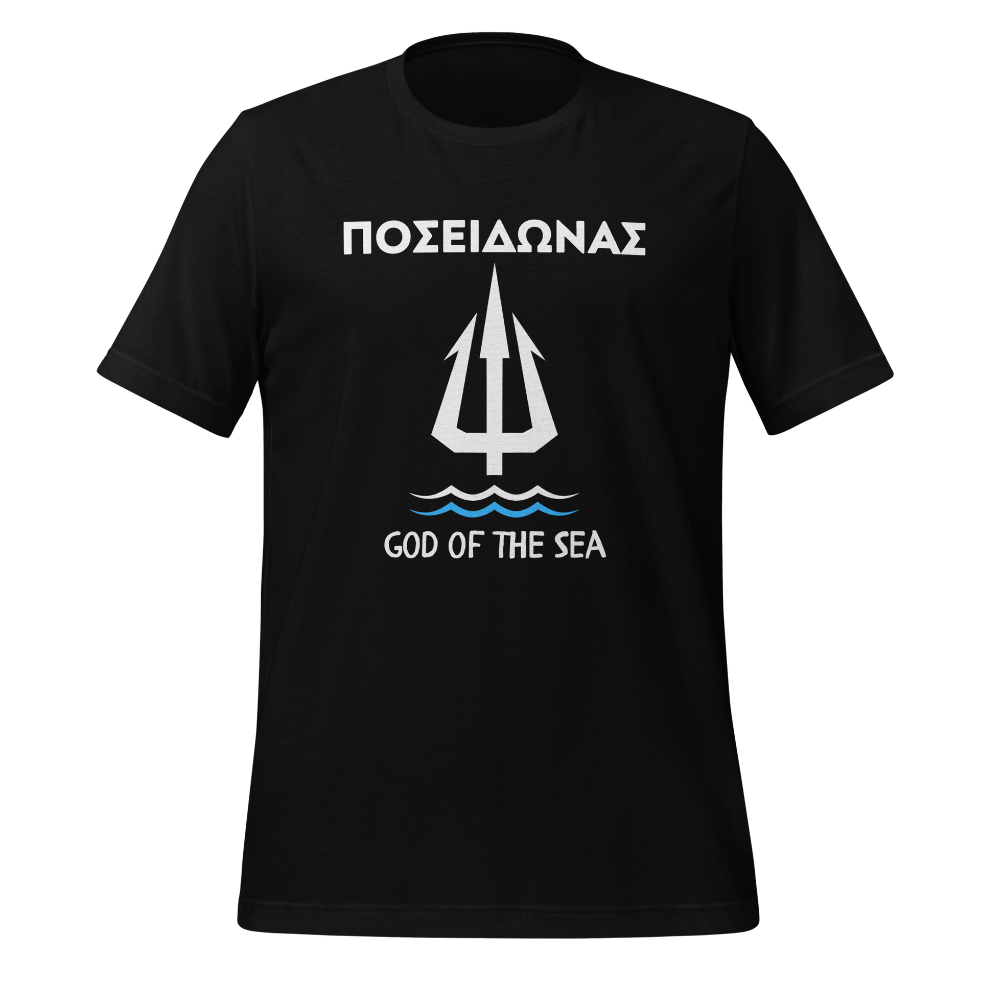 Greek Gods Poseidon God of the Sea Premium Unisex T-shirt 2 black