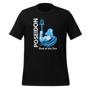 Greek Gods Poseidon God of the Sea Premium Unisex T-shirt black