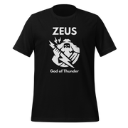 Greek Gods Zeus God of Thunder Premium Unisex T-shirt black