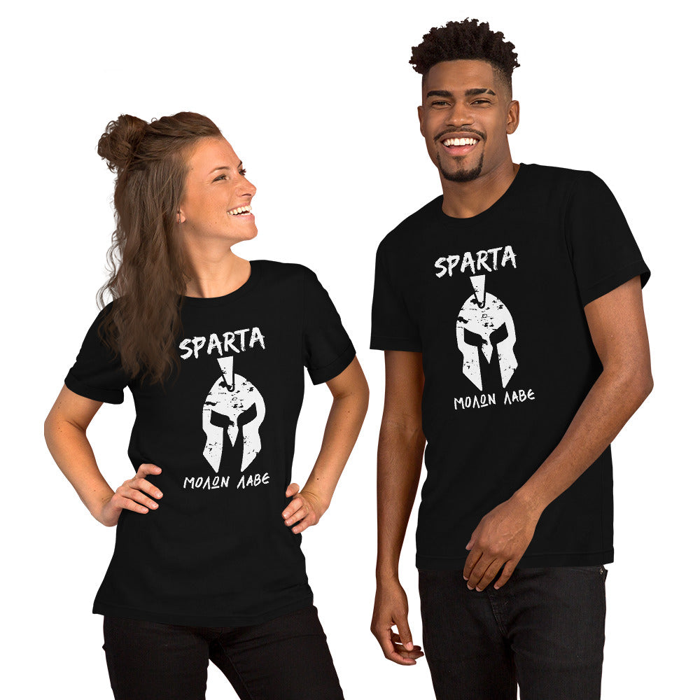 Sparta Molon Labe T-Shirt Alexi Art Shop unisex