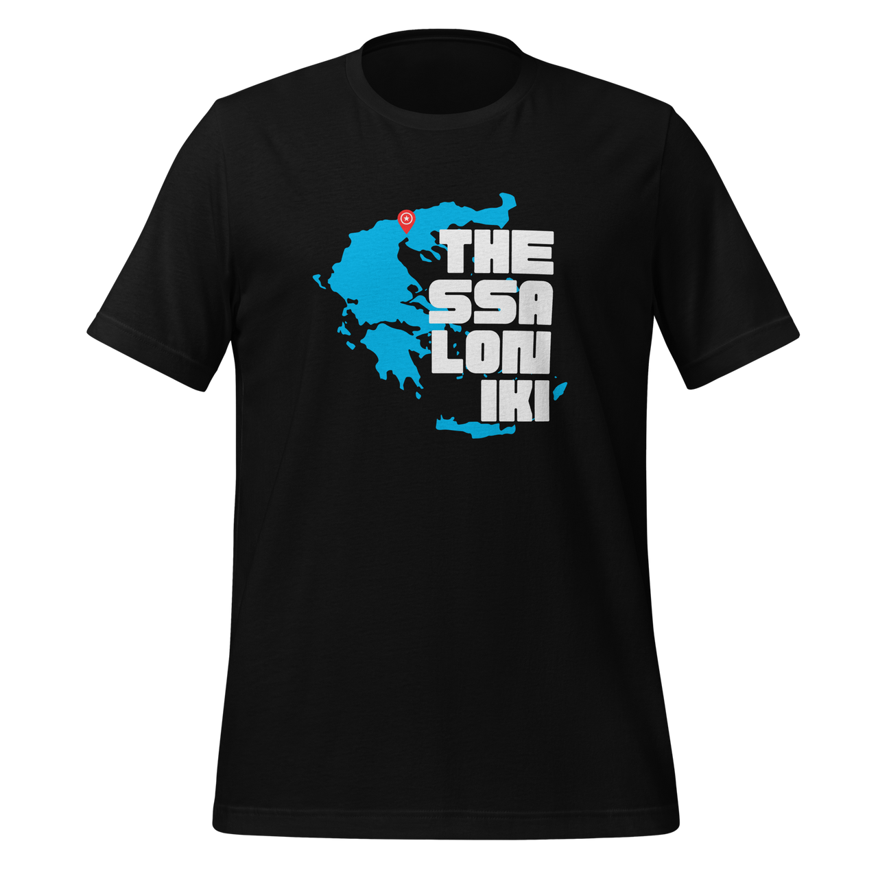 Thessaloniki Greece Map Greek Unisex T-shirt_mockup