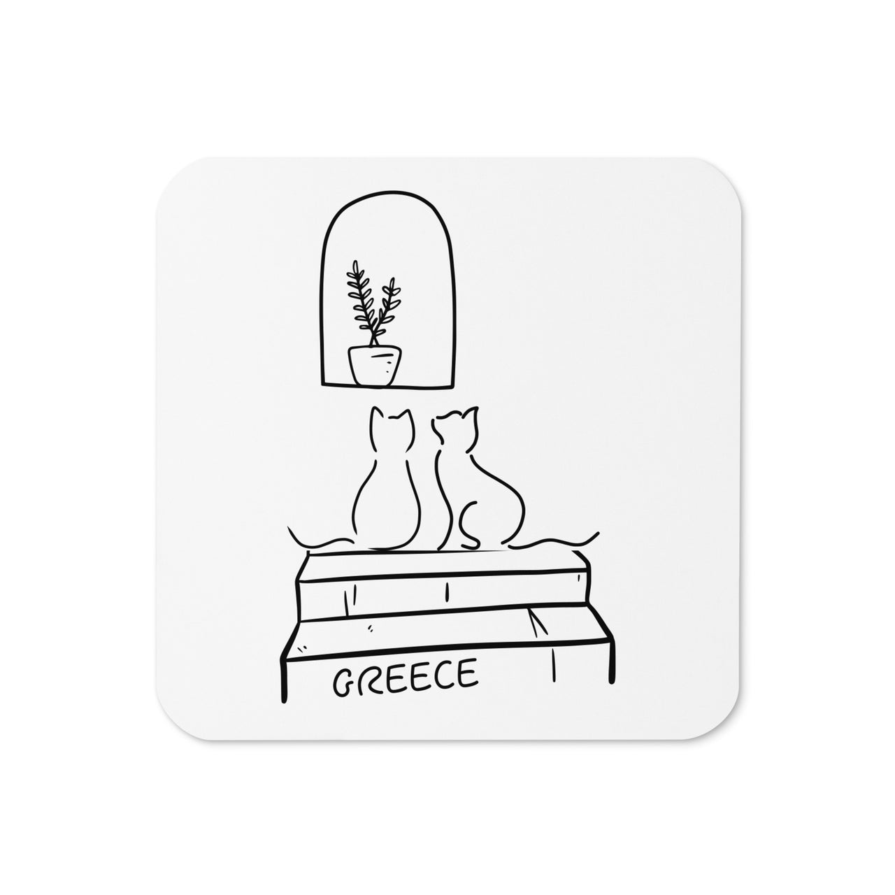 Greek Cats Coaster