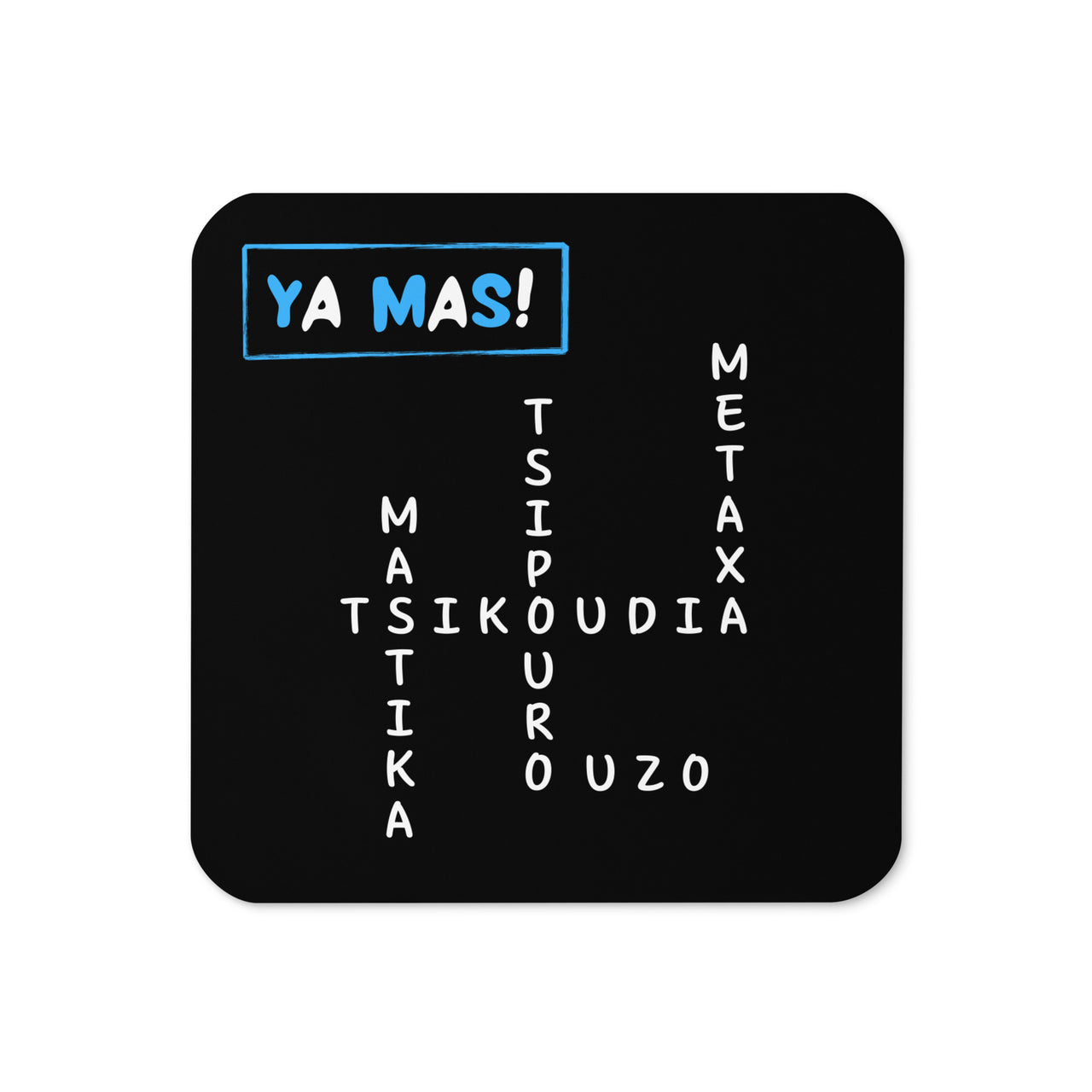 Ya Mas Greek Drinks Coaster