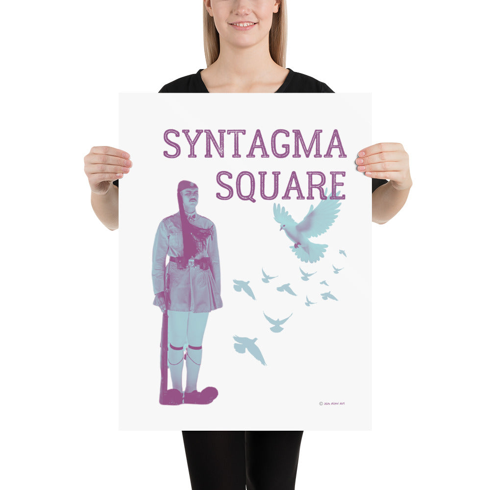 Syntagma Square Evzone Poster