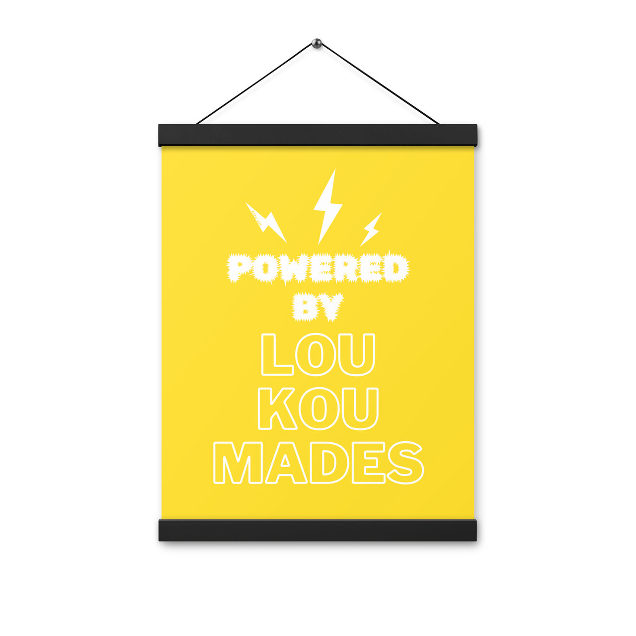 Powered by Loukoumades Poster with Hanger