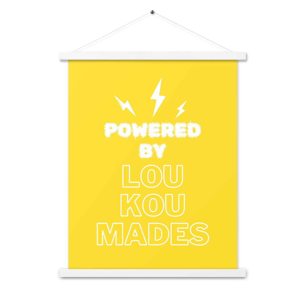 Powered by Loukoumades Poster with Hanger