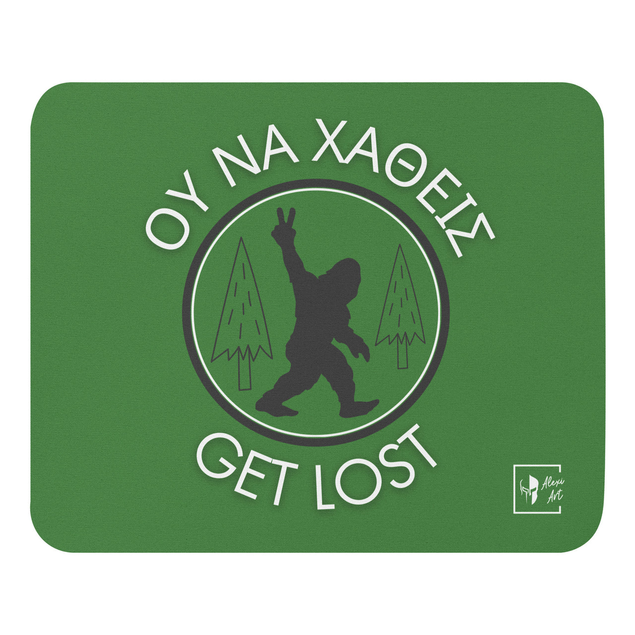 Get Lost Bigfoot Mouse Pad