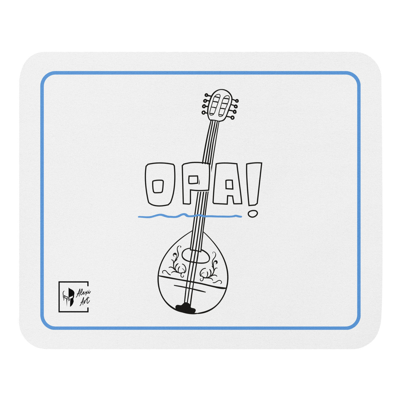 Opa! Bouzouki Mouse Pad