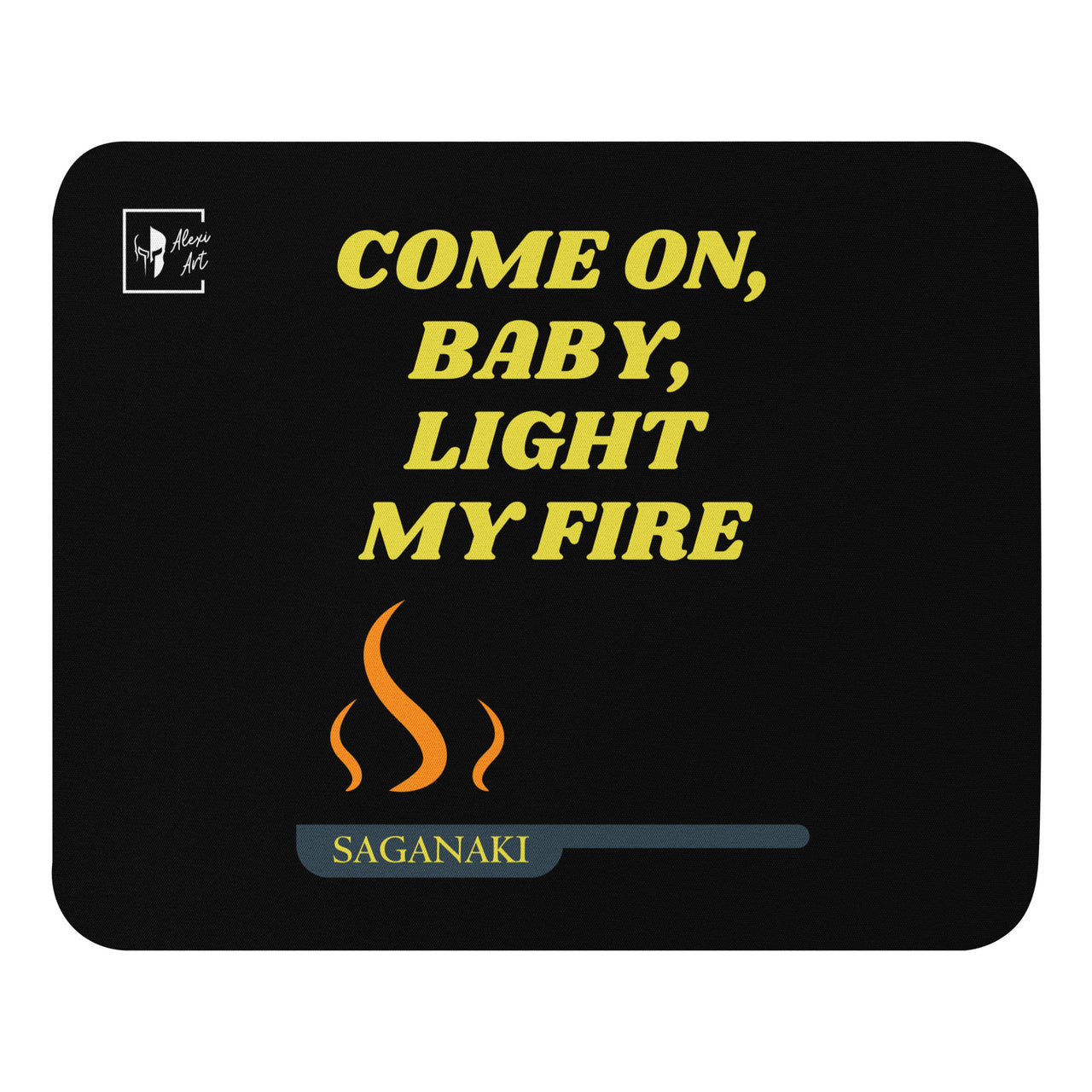 Light My Saganaki Mouse Pad