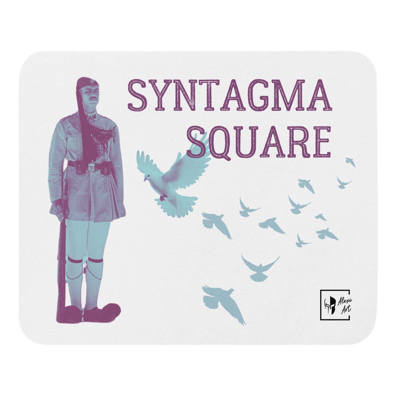 Syntagma Square Evzone Mouse Pad