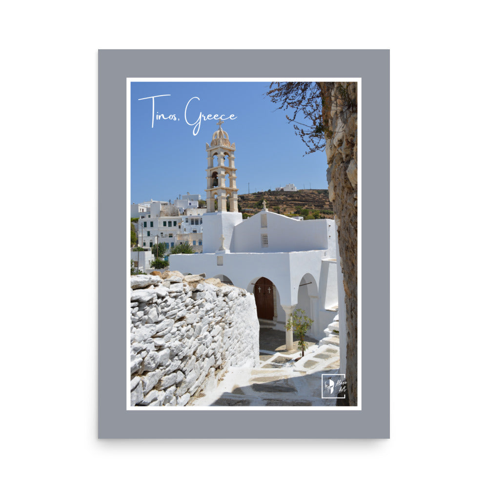 Tinos Pyrgos Church Photo Poster