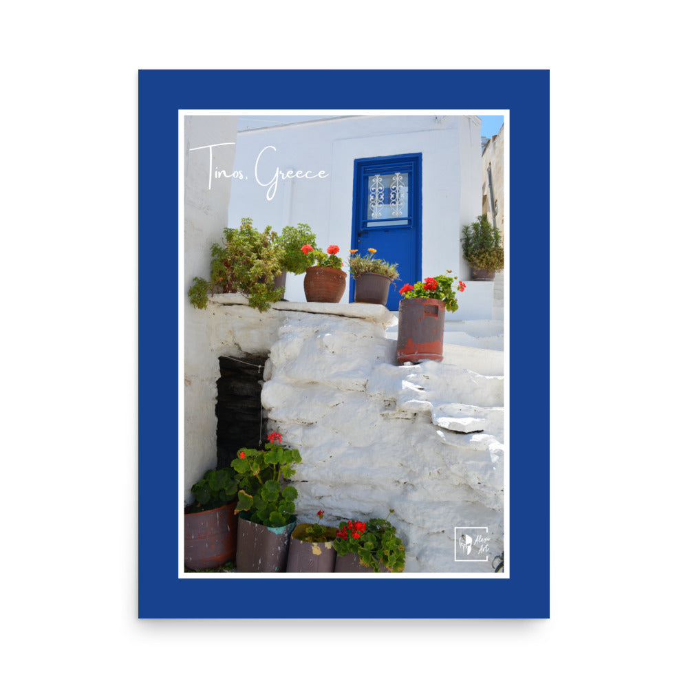 Tinos Pyrgos Planters Photo Poster