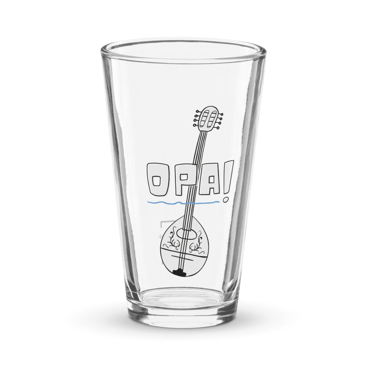 Opa! Bouzouki 16oz Glass Cup