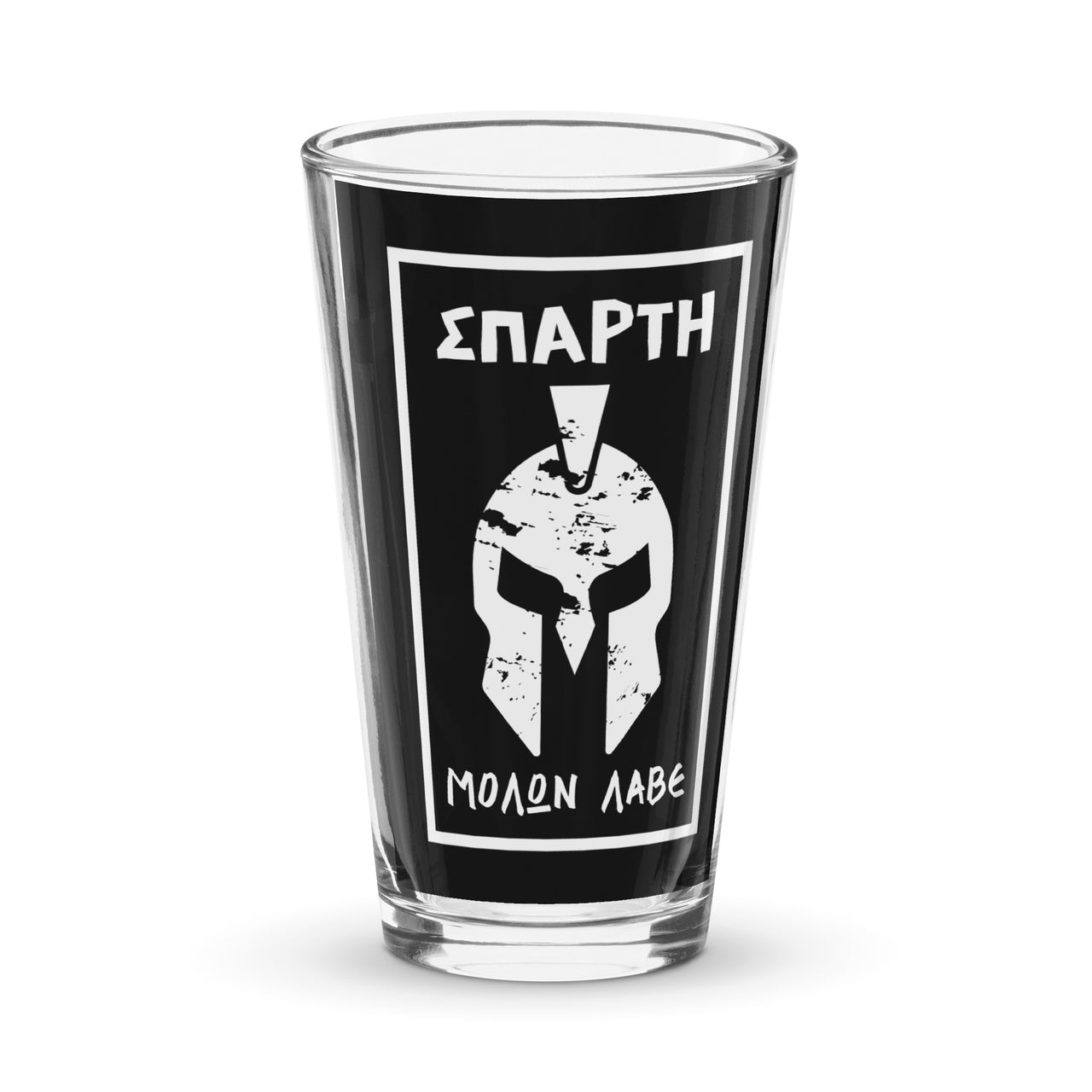 Sparta (Greek) Molon Labe 16oz Glass Cup