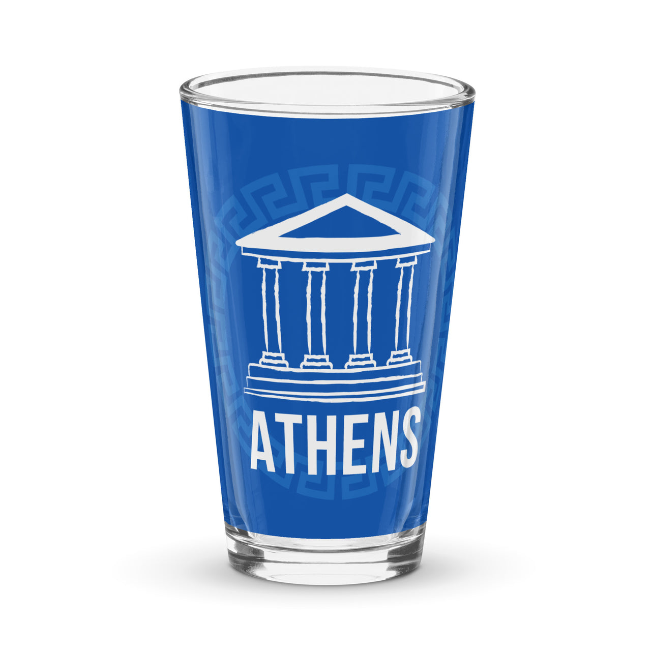 Iconic Places - Athens 16oz Glass Pint Cup