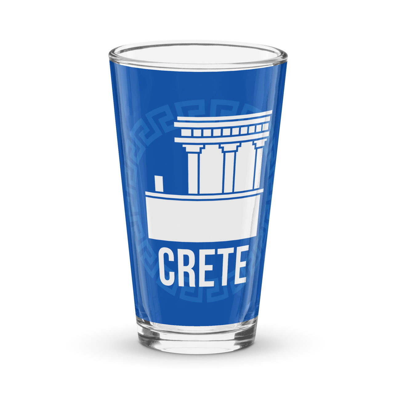 Iconic Places - Crete 16oz Glass Pint Cup