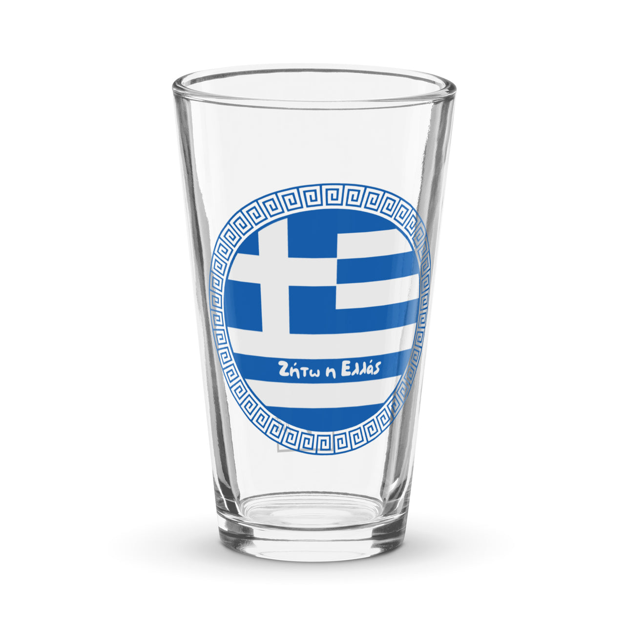 Zito Ellas (Long Live Greece) Zito Ellas 16oz Glass Cup