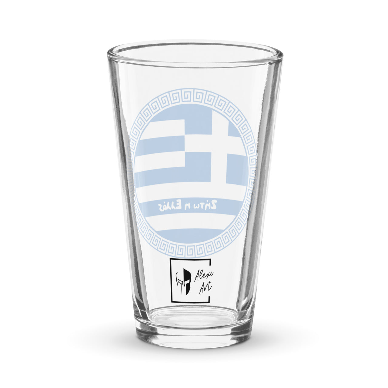 Zito Ellas (Long Live Greece) Zito Ellas 16oz Glass Cup