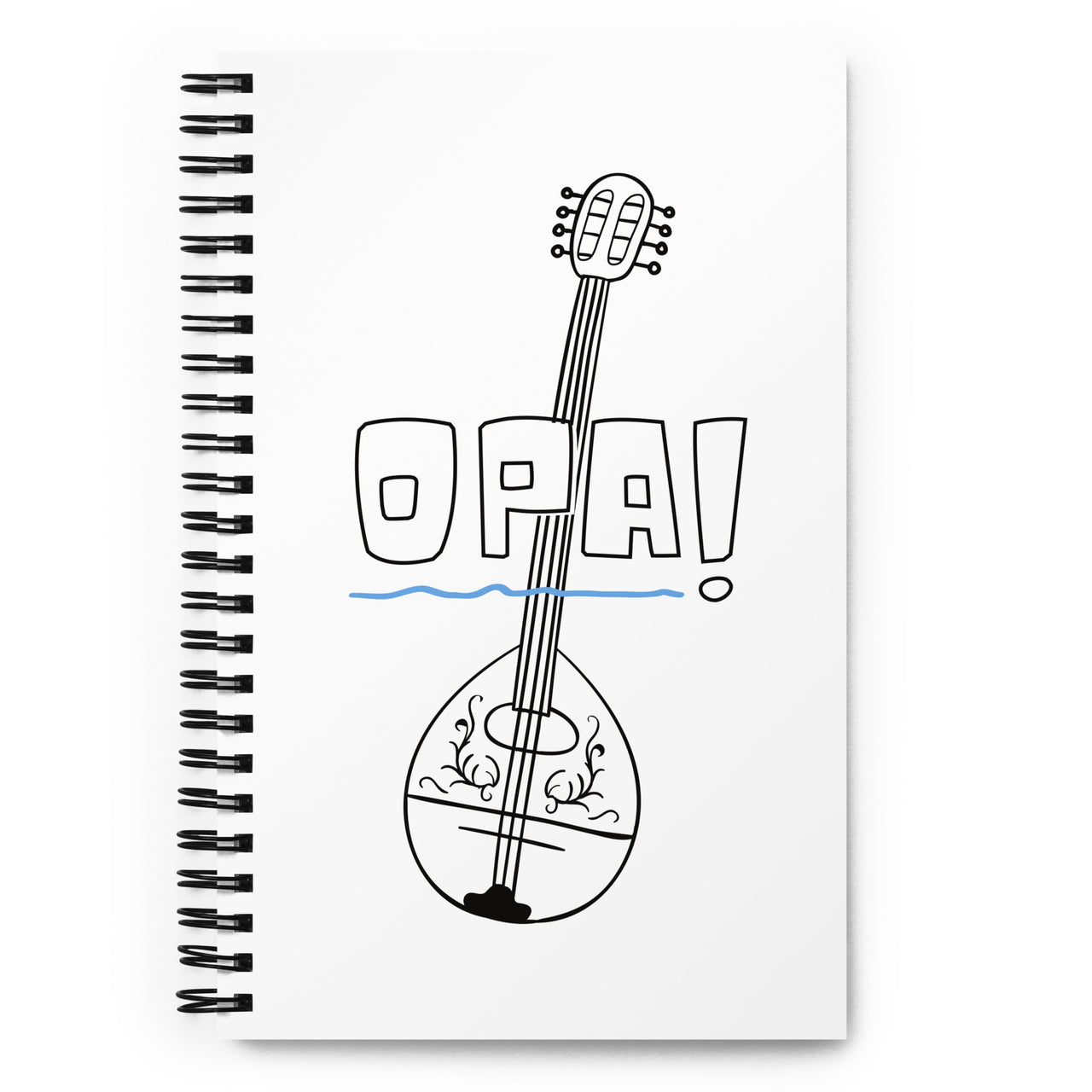 Opa! Bouzouki Spiral Notebook