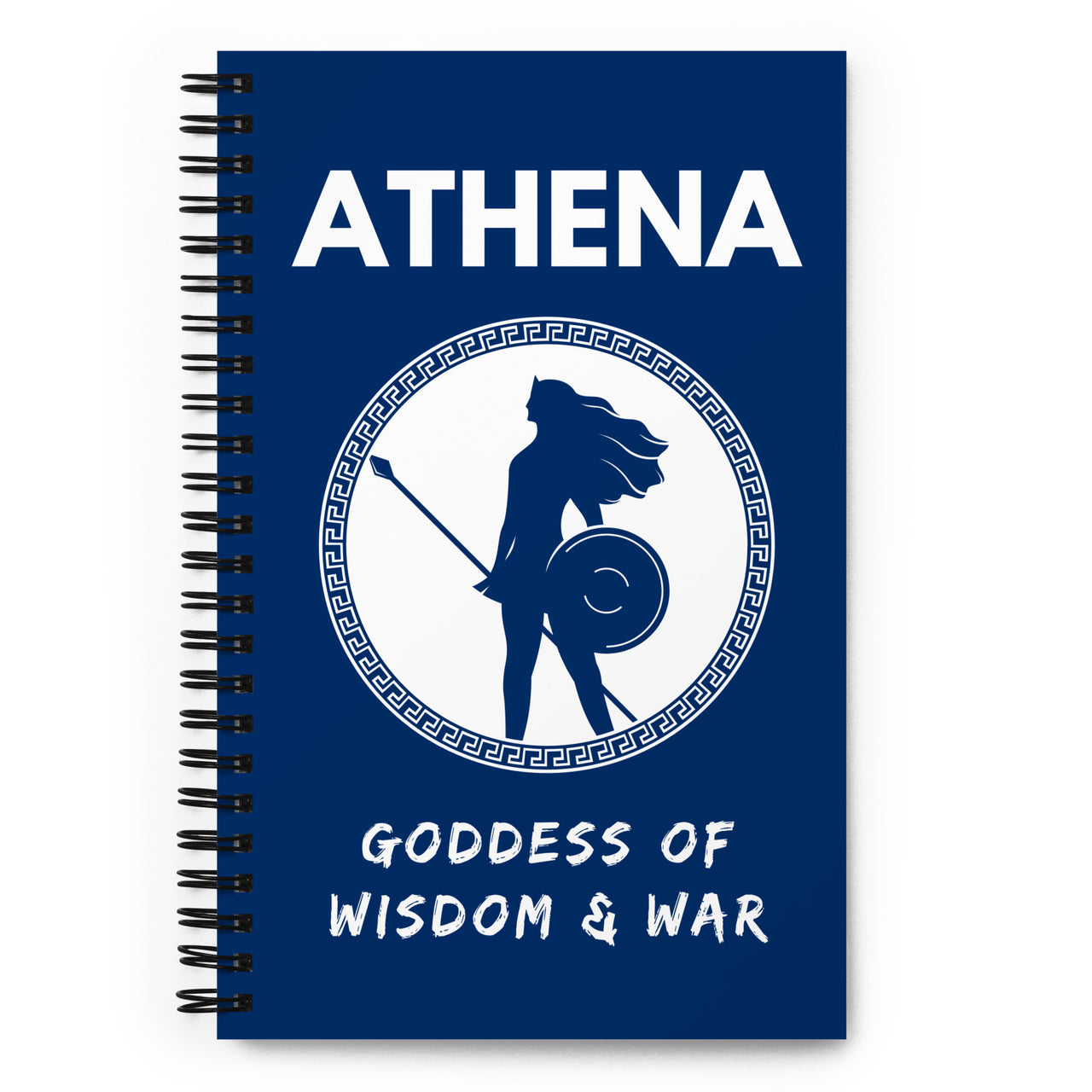 Athena Goddess of Wisdom & War Spiral Notebook