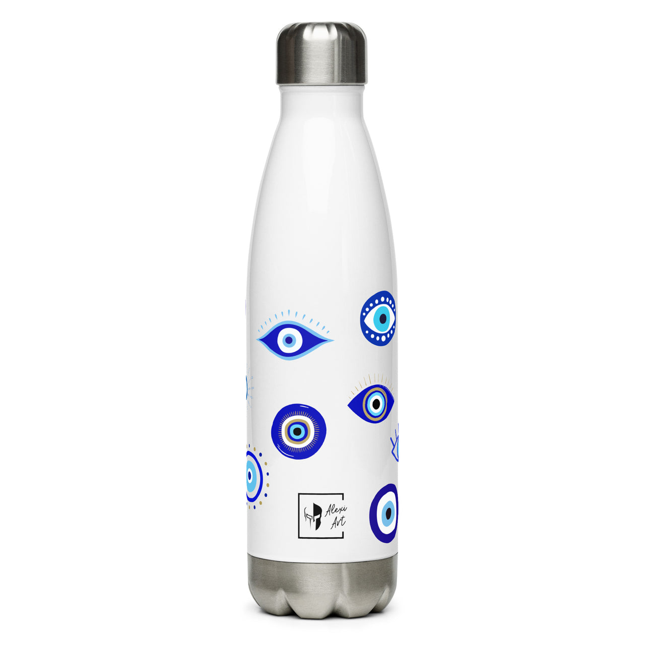 Evil Eyes (Matia) Stainless Steel Water Bottle