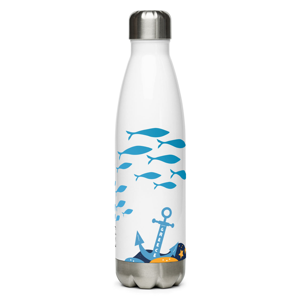 Underwater Adventures (Greece) Stainless Steel Water Bottle