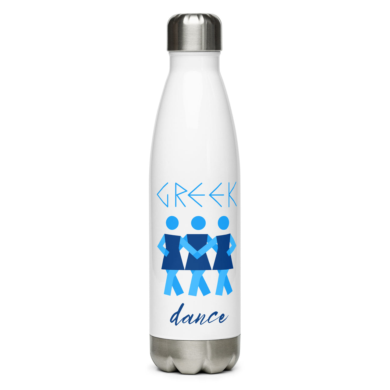 Greek Dance Stainless Steel Water Bottle