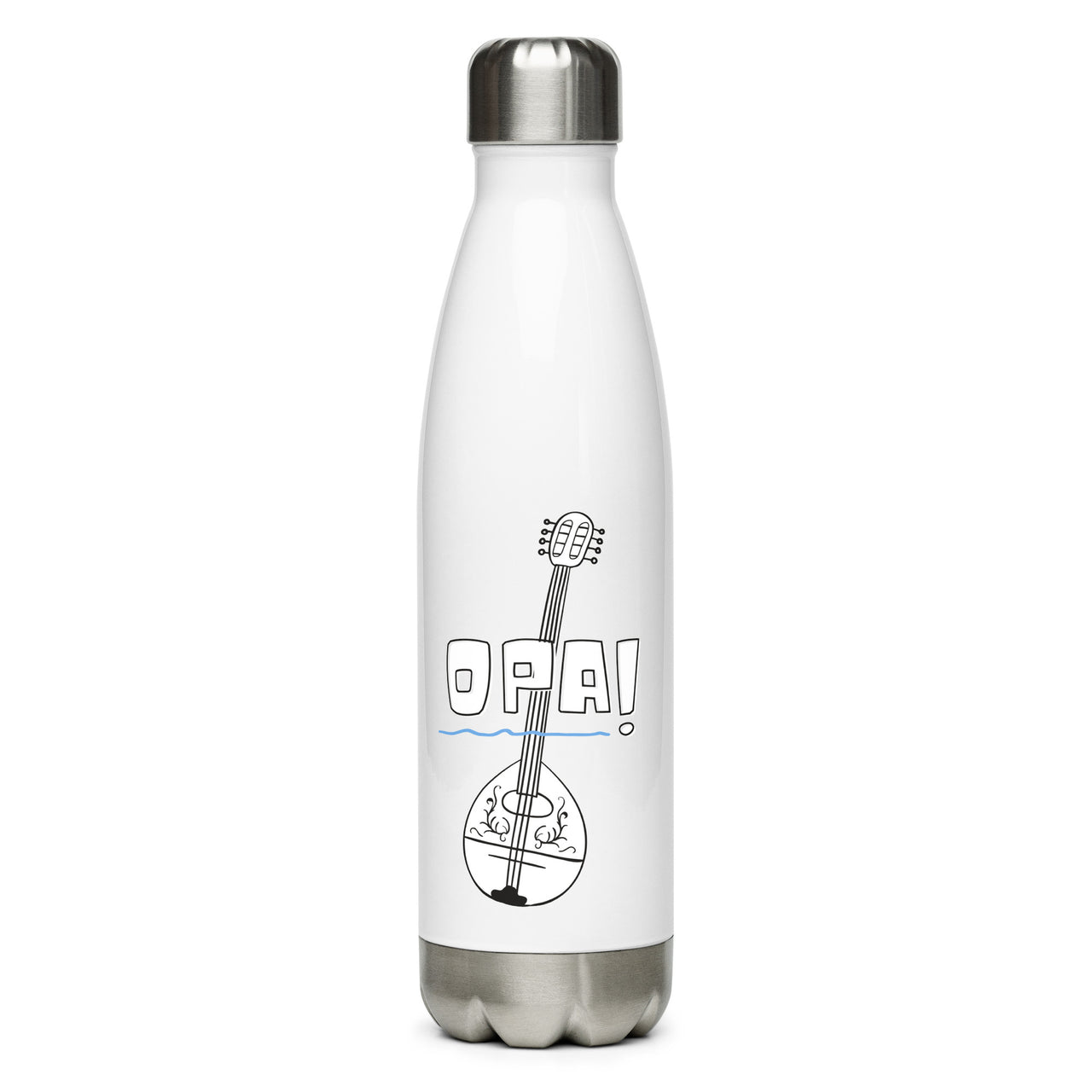 Opa! Bouzouki Stainless Steel Water Bottle