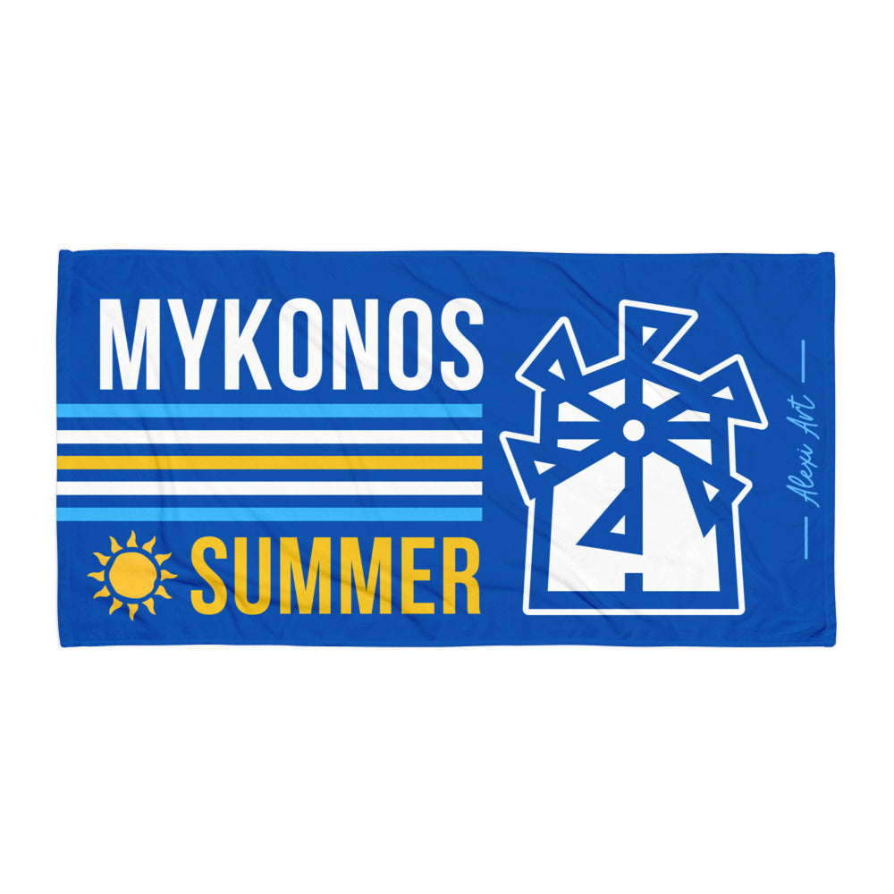 Mykonos Summer Beach Towel