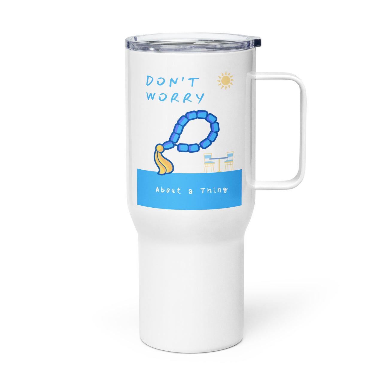 Don't Worry Beads Travel Mug