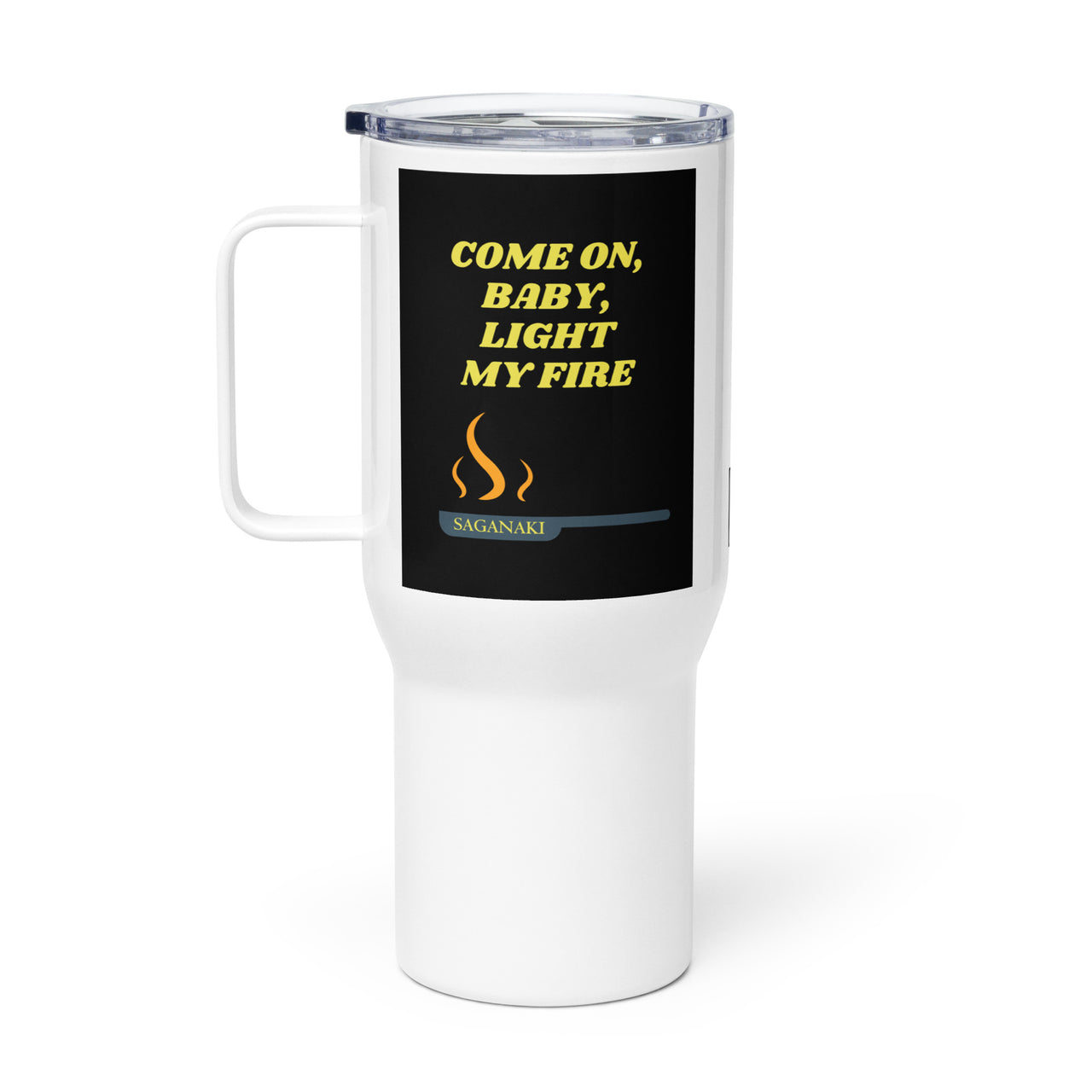 Light My Saganaki Travel Mug