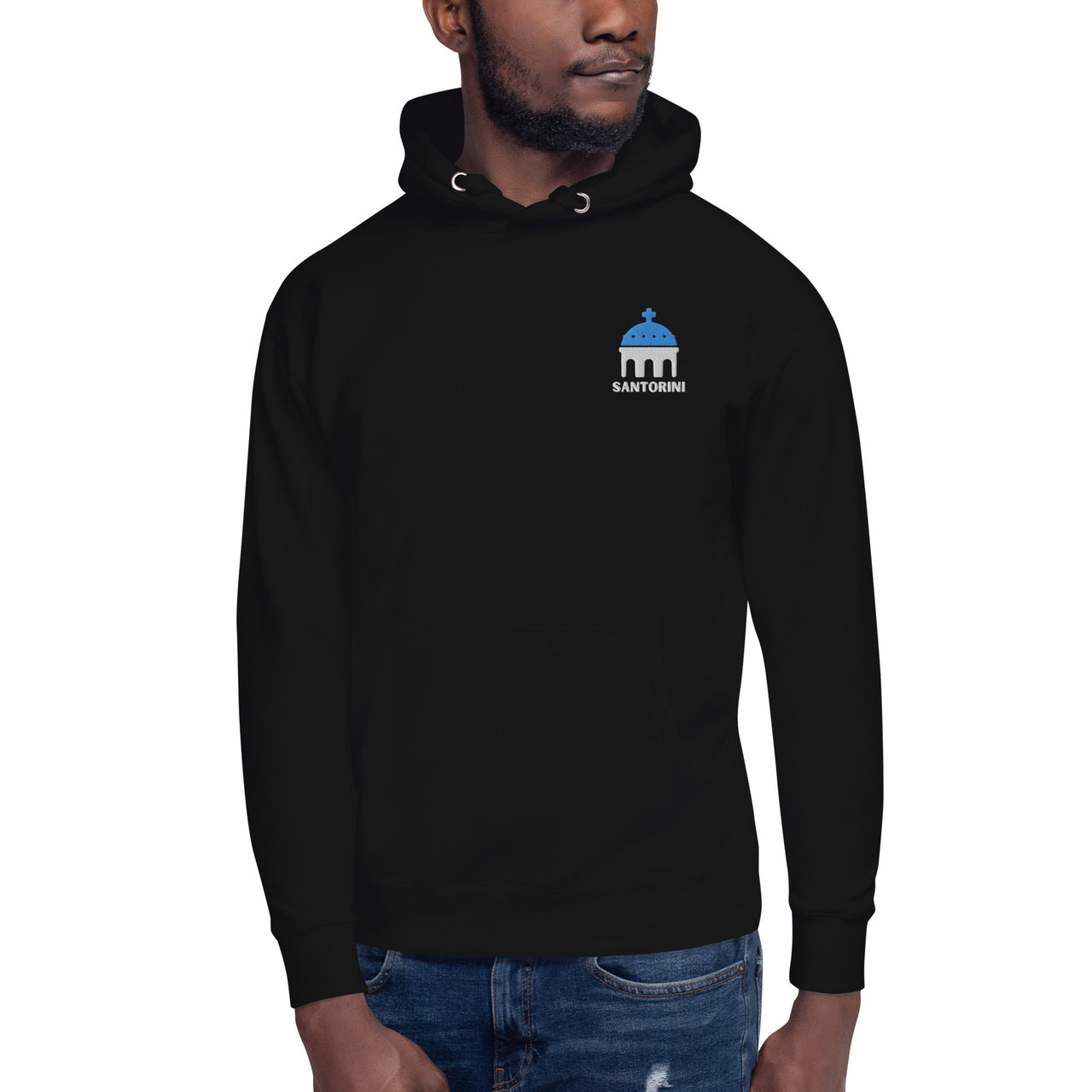 Santorini Church Unisex Premium Hoodie