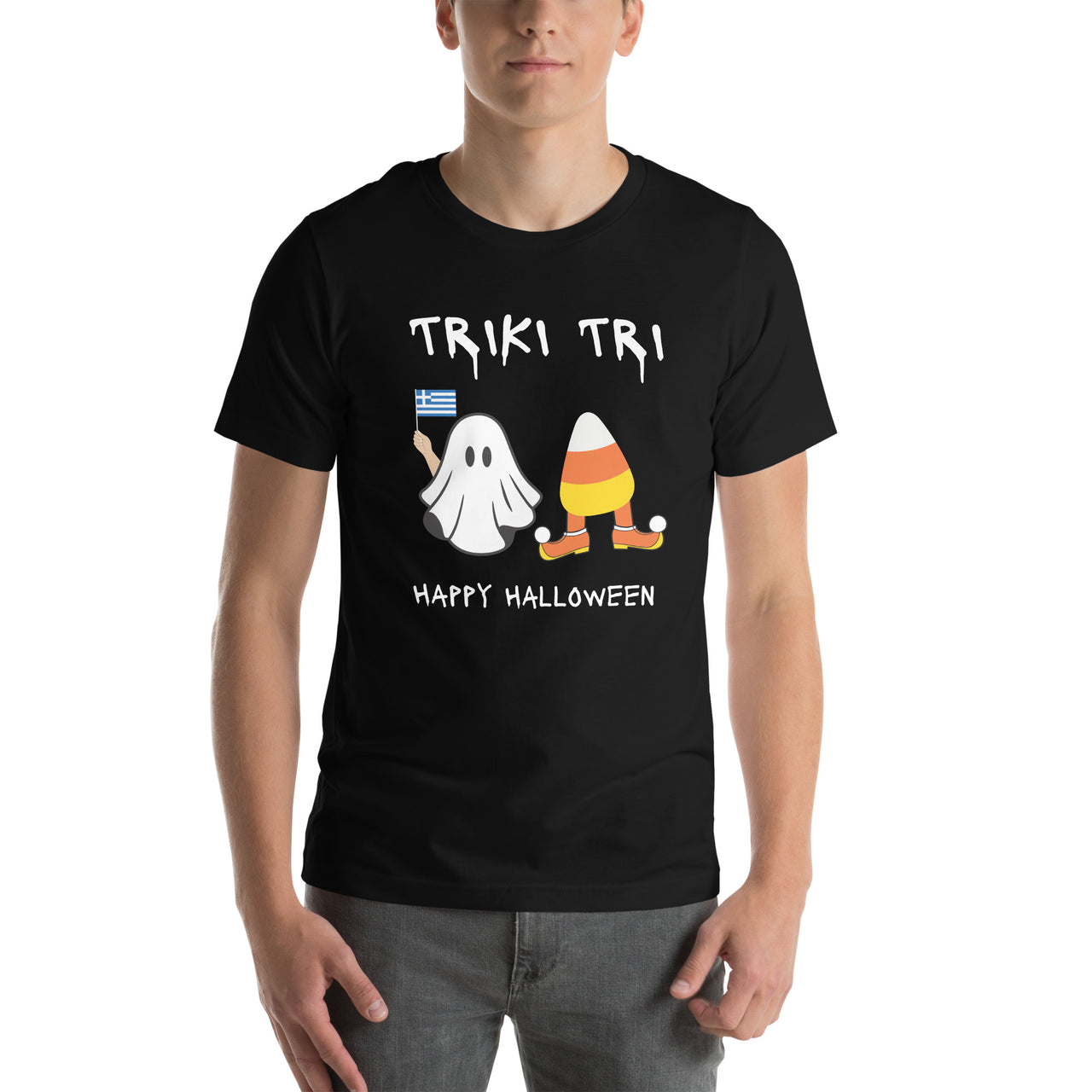 Triki Tri Greek Halloween Unisex T-shirt