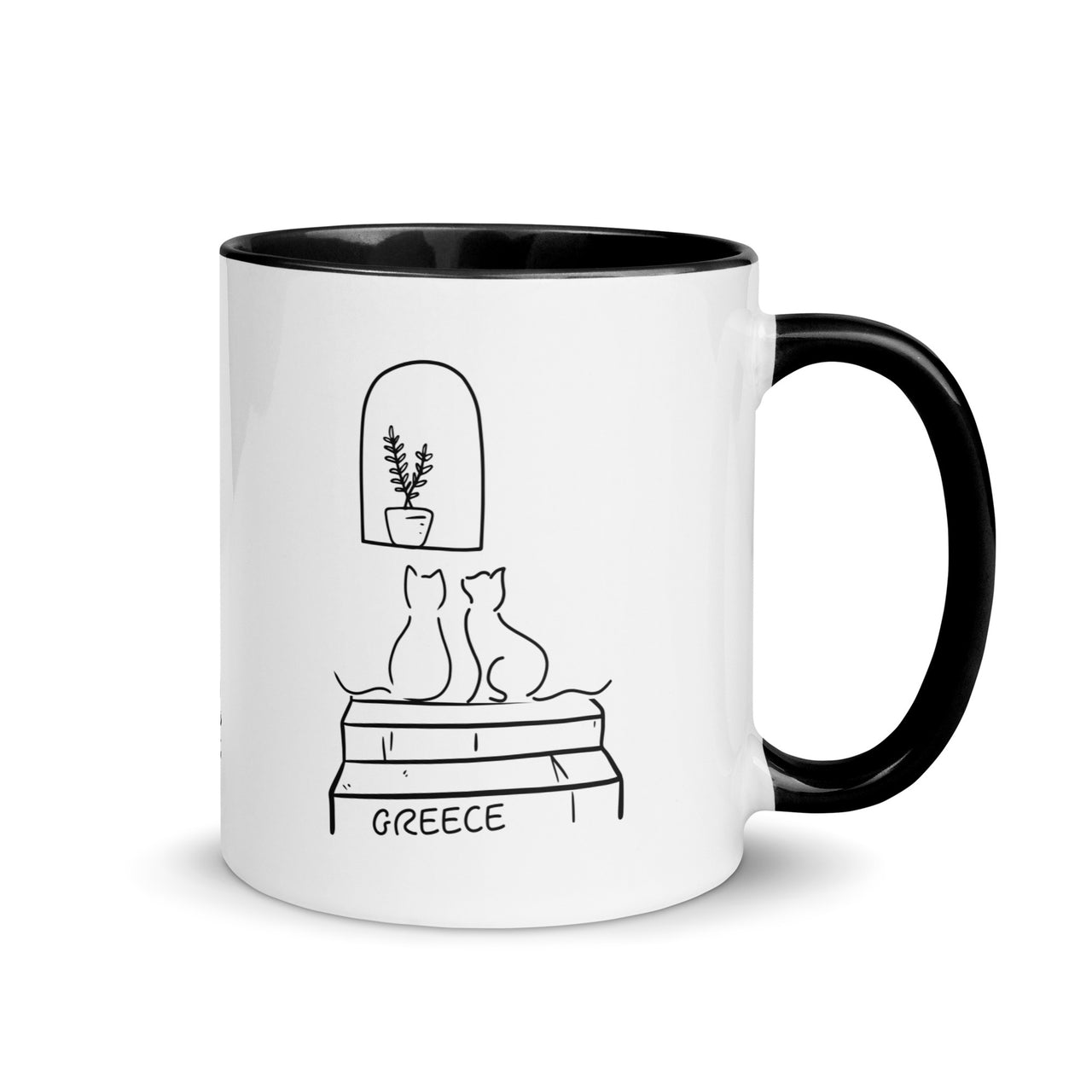 Greek Cats Ceramic Mug