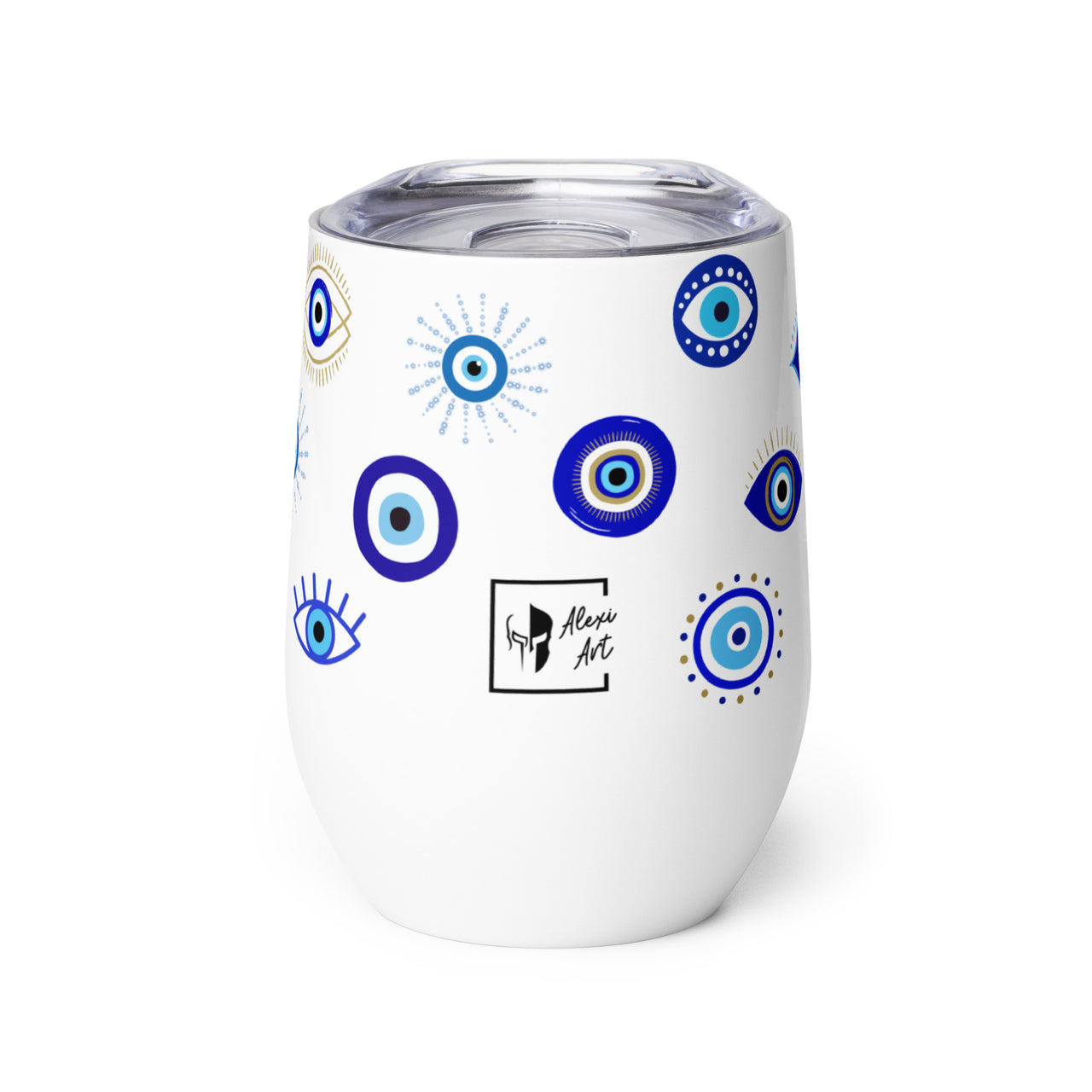 Evil Eyes (Matia) Wine Tumbler