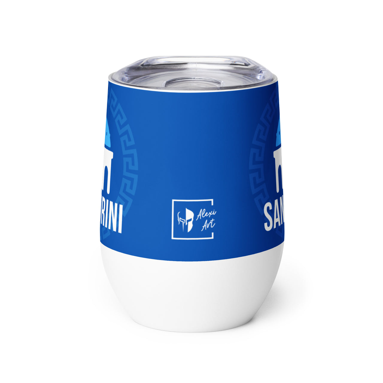 Iconic Places - Santorini Wine Tumbler