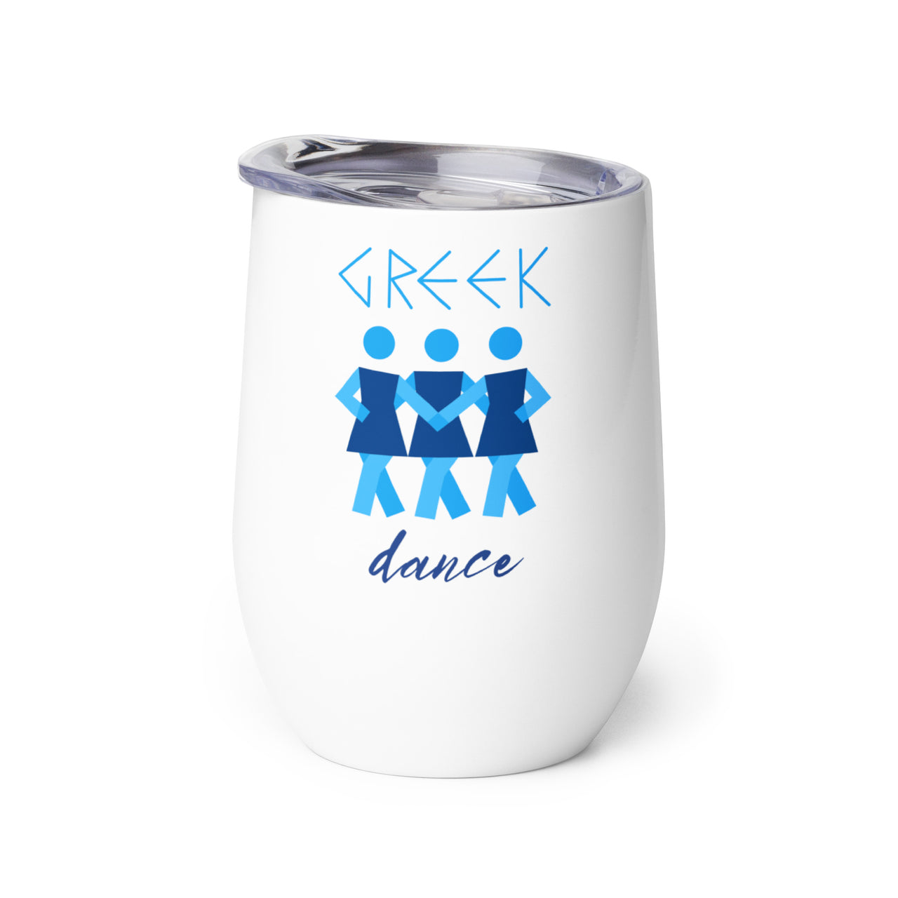 Greek Dance Wine Tumbler